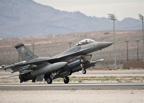 F-16 Falcon fighter jet taking off